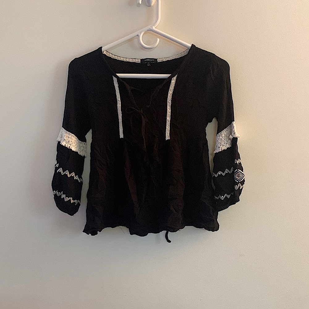 Girls peasant style shirt